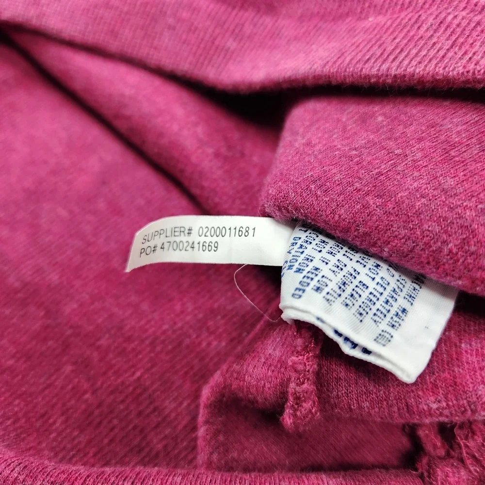 Polo Ralph‎ Lauren Sweater Mens L Magenta Quarter Zip Mock Neck Cotton Pullover
